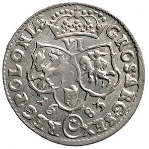 szóstak 1683, Bydgoszcz, odmiana z herbem Leliwa, Kurp....