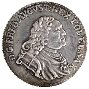 1/6 talara 1763, Drezno, Aw: Popiersie króla i napis w ...