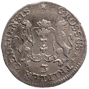 trojak 1758, Gdańsk, Kam. 939 R2, Merseb. 1803, patyna