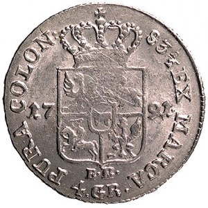 złotówka 1791, Warszawa, Plage 299