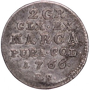 2 grosze srebrne 1766, Warszawa, Plage 242