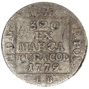 grosz srebrny 1779, Warszawa, Plage 228, rzadki