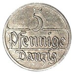 zestaw monet: 10 fenigów 1923, 5 fenigów 1923 i 1928, B...