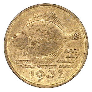 zestaw monet: 10 i 5 fenigów 1932, Berlin, Parchimowicz...