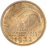 zestaw monet: 10 i 5 fenigów 1932, Berlin, Parchimowicz...