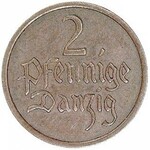 zestaw monet: 2 fenigi 1923, 1926 i 1937, Berlin, Parch...