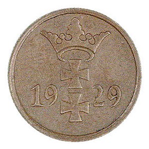 zestaw monet: 1 fenig 1926 , 1929 i 1930, Berlin, Parch...