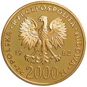 2.000 złotych 1982, Szwajcaria, Jan Paweł II, Parchimow...