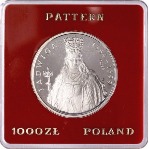 1.000 złotych 1988, Jadwiga, na rewersie wypukły napis ...