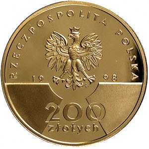 200 złotych 1998, Warszawa, 20-lecie pontyfikatu Jana P...