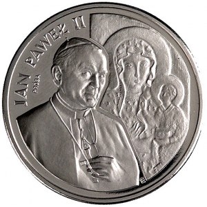 200.000 złotych 1991, Jan Paweł II, na rewersie wypukły...