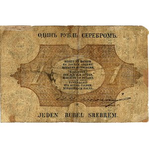 1 rubel srebrem 1858, podpisy: Niepokoyczycki i Łubkows...