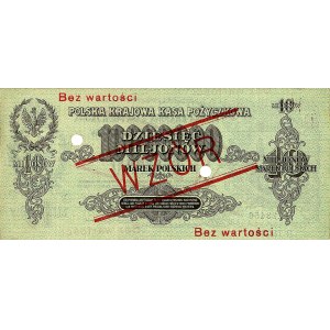 10.000.000 marek polskich 20.11.1923, seria B 123456 / ...