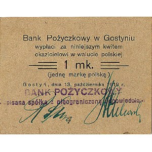 Gostyń - Bank Pożyczkowy, 50 fenigów, 1 i 2 marki 13.10...