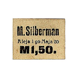Łódź-1.50, 3 i 4 marki emitowane przez M. Silbermanna, ...
