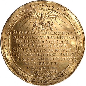 medal zaślubinowy Władysława IV i Ludwiki Marii Gonzagi...
