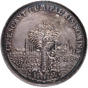 medal autorstwa Jana Höhna jun., wybity z okazji korona...