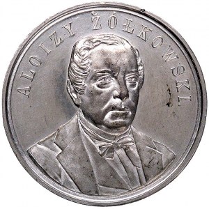 Alojzy Żółkowski-medal niesygnowany 1882 r., Aw: Popier...