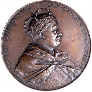 Jan III Sobieski - medal autorstwa J.Tautenhayna z okaz...