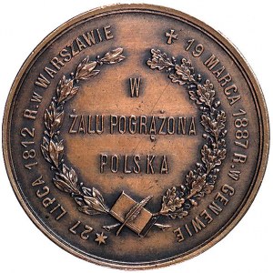 Józef I. Kraszewski- medal autorstwa J. Schwerdnera wyb...