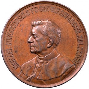 Michał Nowodworski- medal pamiątkowy 1888 r., Aw: Popie...