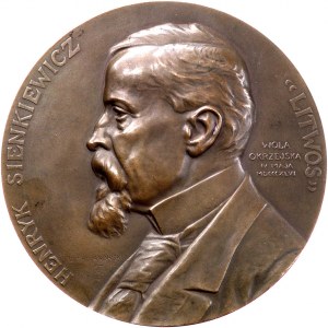 Henryk Sienkiewicz- medal autorstwa W. Trojanowskiego 1...