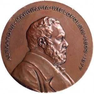 margrabia Aleksander Wielopolski- medal autorstwa Cz. M...