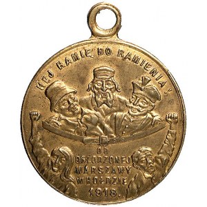 zestaw medali antyspekulacyjnych, Warszawa 1918r., Strz...