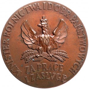 medal nagrodowy Za Pracę, autorstwa E. Wittyga 1926 r.,...
