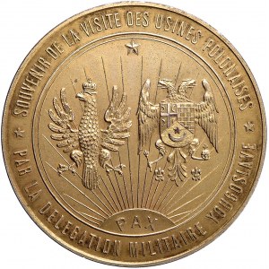 medal pamiątkowy wizyty wojskowej delegacji rumuńskiej ...