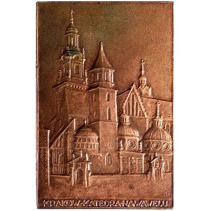 plakieta- Katedra na Wawelu 1926 r. Warszawa; Widok kat...