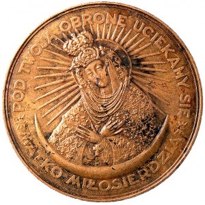 koronacja obrazu Matki Boskiej Ostrobramskiej- medal au...