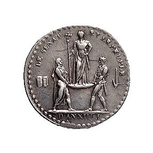 medalik autorstwa Jeuffroya z okazji koronacji Napoleon...