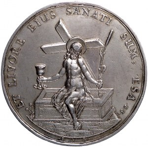 medal religijny autorstwa Jana Buchheima, Aw: Popiersie...
