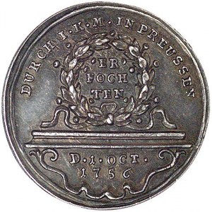 medal autorstwa Kittela wybity z okazji bitwy pod Lowos...