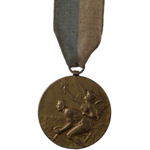 medal pamiątkowy na wstążce za zajęcie I miejsca w wyśc...
