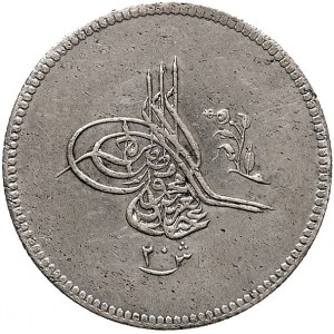 Abdul Aziz 1861-1876, 20 qirsh, K.M. 260, rzadka moneta