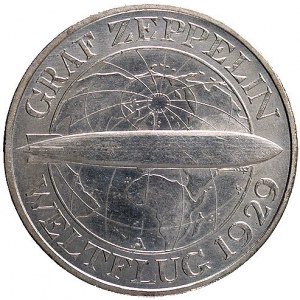 3 marki 1929, Berlin, Graf Zeppelin, J. 342