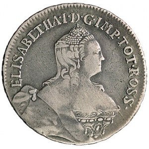 24 kopiejki 1757, Petersburg, Aw: Popiersie cesarzowej ...