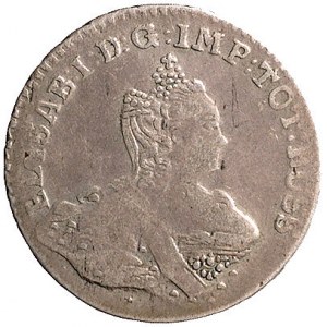 1/6 talara 1761, Królewiec, Aw: Popiersie cesarzowej i ...