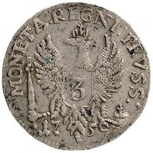 3 grosze 1759, Królewiec, Aw: Popiersie cesarzowej i na...