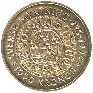 Karol XVI Gustaw 1973- ,1000 koron bez daty (1995), Szt...