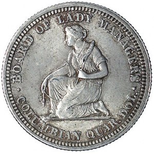 1/4 dolara 1893, (Isabella Quarter Dollar), rzadka, pam...