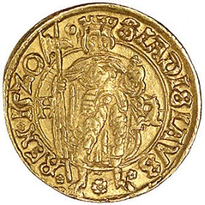 Ludwik II 1516-1526, goldgulden 1520, Hermannstadt, Aw:...