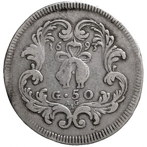 Karol II Hiszpański 1665-1700, mezzo ducato - 50 grana ...