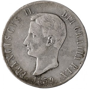 Franciszek II 1859-1869, 120 grana 1859, odmiana popier...