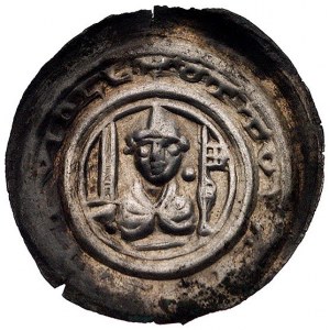 Brandenburgia, Otto II 1184-1205, brakteat, mennica Sal...