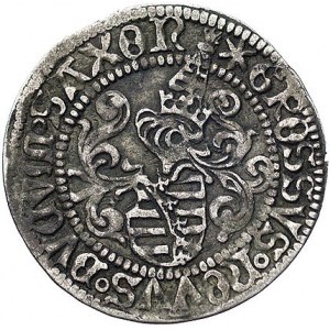 Saksonia, Fryderyk III, Jan i Jerzy 1507-1525, grosz be...