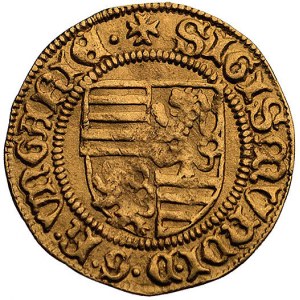 Zygmunt 1387- 1437, goldgulden, mennica Nagy-Banya, Aw:...