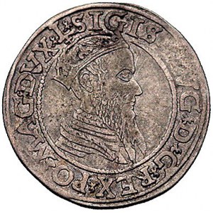 czworak 1566, Wilno, Kurp. 855 R, ale małe cyfry 66 w d...